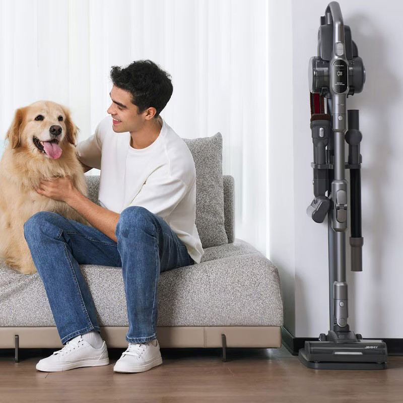 Κάθετη ηλεκτρική σκούπα Jimmy H11 Pro, 600 W, 260 AW, 0,6 λίτρα, Αισθητήρας σκόνης, Πτυσσόμενη, Αυτονομία 90 λεπτών, Οθόνη LED, Μαύρο/Γκρι