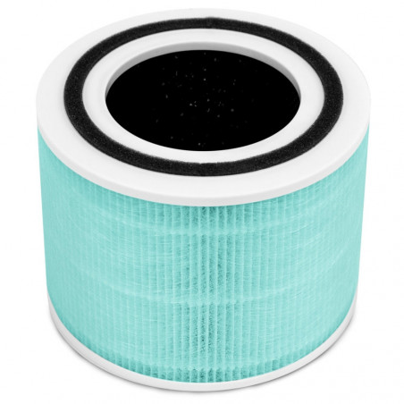 Ανταλλακτικό φίλτρο για τον καθαριστή αέρα Levoit Core 300/300S/P350/300P, 1 τεμ., τριπλή φιλτράρισμα, H13 True HEPA, κατά των τοξινών, τυρκουάζ
