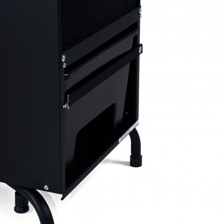 Επαγγελματικός αφυγραντήρας Woods WCD4 PRO, 230 τ.μ., 2 ταχύτητες, 11,4 λίτρα, 41 λίτρα/24 ώρες, υδροστάτης, λειτουργία έως +2 °C, λαβή και ρόδες, 60 dB, IPX1, μαύρος