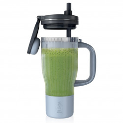 Φορητός μπλέντερ Ninja BlendBoss DB351EUCY, 1100 W, 710 ml, 3 προγράμματα, Auto-iQ, CrushBlade, Γκρι