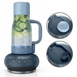 Φορητός μπλέντερ Ninja BlendBoss DB351EUCY, 1100 W, 710 ml, 3 προγράμματα, Auto-iQ, CrushBlade, Γκρι