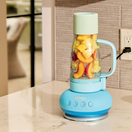 Φορητός μπλέντερ Ninja BlendBoss DB351EUBL, 1100 W, 710 ml, 3 προγράμματα, Auto-iQ, CrushBlade, Μπλε