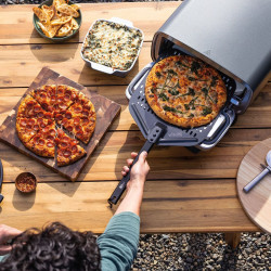 Ηλεκτρικός φούρνος για πίτσα 5 σε 1 Ninja Artisan MO201EU, 1760 W, 30x30 εκ., 5 λειτουργίες, οθόνη αφής, 32-370 °C, γκρι