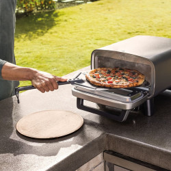 Ηλεκτρικός φούρνος για πίτσα 5 σε 1 Ninja Artisan MO201EU, 1760 W, 30x30 εκ., 5 λειτουργίες, οθόνη αφής, 32-370 °C, γκρι