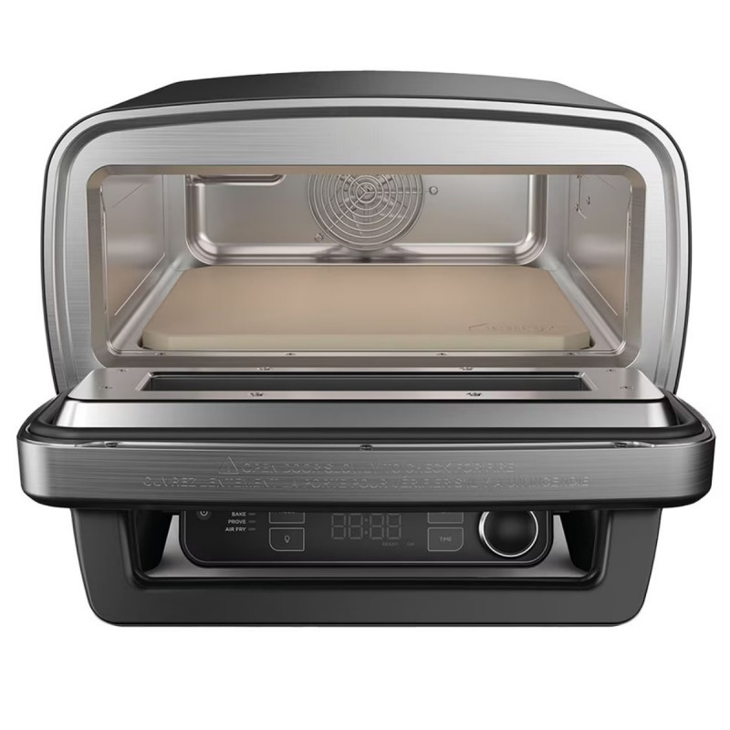 Ηλεκτρικός φούρνος για πίτσα 5 σε 1 Ninja Artisan MO201EU, 1760 W, 30x30 εκ., 5 λειτουργίες, οθόνη αφής, 32-370 °C, γκρι