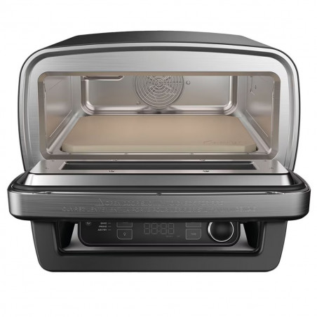 Ηλεκτρικός φούρνος για πίτσα 5 σε 1 Ninja Artisan MO201EU, 1760 W, 30x30 εκ., 5 λειτουργίες, οθόνη αφής, 32-370 °C, γκρι