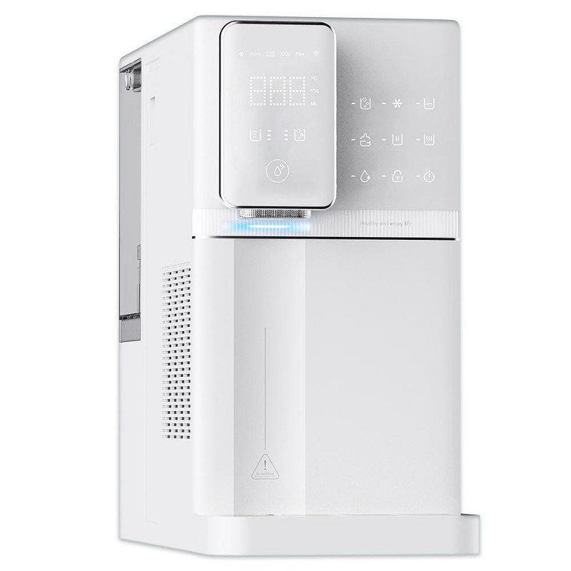 Διανομέας νερού ELIXIR Go 2, 2250 W, Θέρμανση 18 λ/ώρα, Ψύξη 3 λ/ώρα, 4-90 °C, Εγκαρνίωση, Φιλτράρισμα 34 σταδίων, Wi-Fi, Οθόνη αφής, Λευκό