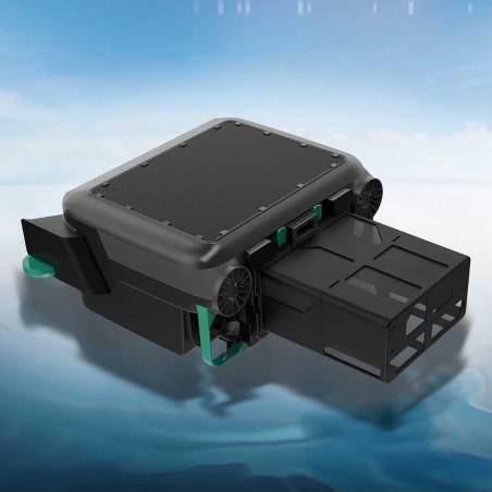 Ηλιακός / DC σκιμερ για τον καθαρισμό της επιφάνειας του νερού σε πισίνες LOTUS, Έως 10 ώρες, 3 κινητήρες, 6 λίτρα, IPX8, Μαύρο