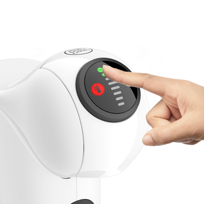 Μηχανή εσπρέσο Krups KP243110 NDG GENIO S WHITE, 1500 W, 15 bar, 0,8 λίτρα, Συμβατή με κάψουλες NESCAFÉ® Dolce Gusto®, LED, λειτουργία XL, Λευκό