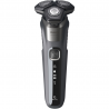 Ηλεκτρική ξυριστική μηχανή Philips Shaver Series 5000 S5887/10, 9 W, 60 λεπτά, Χρήση σε στεγνό ή βρεγμένο δέρμα, Ενσωματωμένο τρίμερ, SkinIQ, PowerAdapt, Κεφαλές 360°, Αυτοακονιζόμενες λεπίδες, Γκρι ανθρακί
