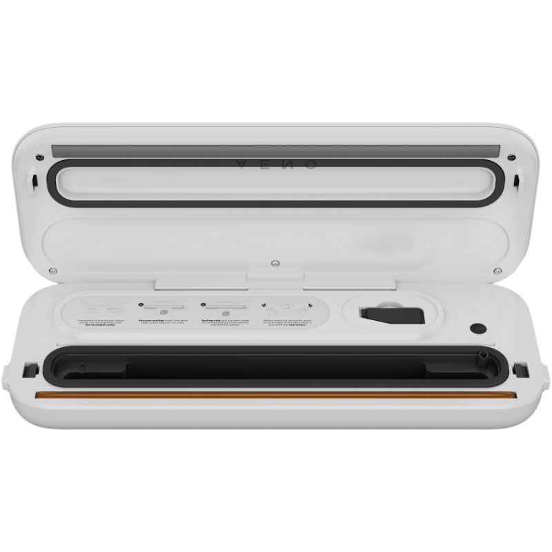 Συσκευή κενού για τρόφιμα AENO AVS0004W, 70 kPa, 4 λειτουργίες, Πλάτος σακούλας έως 30 cm, Αυτόματη λειτουργία, Stop, LED, Λευκό