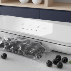 Συσκευή κενού για τρόφιμα AENO AVS0004W, 70 kPa, 4 λειτουργίες, Πλάτος σακούλας έως 30 cm, Αυτόματη λειτουργία, Stop, LED, Λευκό