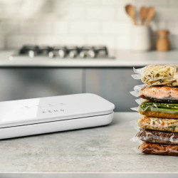 Συσκευή κενού για τρόφιμα AENO AVS0004W, 70 kPa, 4 λειτουργίες, Πλάτος σακούλας έως 30 cm, Αυτόματη λειτουργία, Stop, LED, Λευκό