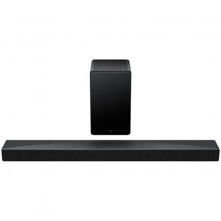 Soundbar TCL Q65HE, 580 W, 123,5 cm, Dolby Atmos & DTS-X, σειρά Q, Wi-Fi, LED, ασύρματη, Μαύρο