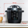 Μουλι-κουκ Instant Pot Pro Max 112-0001-01-EU, 1200 W, 5,7 λίτρα, 105 kPa, 10 προγράμματα, Nutriboost, WiFi, οθόνη LCD, ανοξείδωτο ατσάλι, λευκό/ματ
