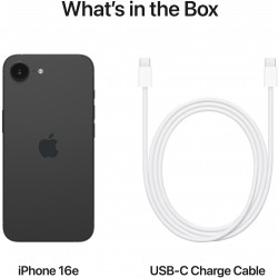 Smartphone Apple iPhone 16e, 128 GB, Μαύρο