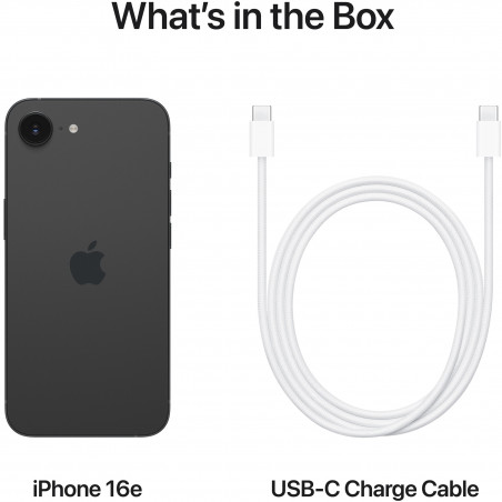 Smartphone Apple iPhone 16e, 128 GB, Μαύρο
