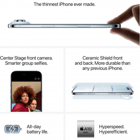 Smartphone Apple iPhone 17 Air, 1 TB, 5G, γαλάζιο