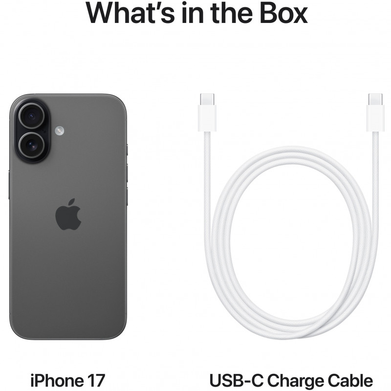 Smartphone Apple iPhone 17, 256 GB, 5G, Μαύρο