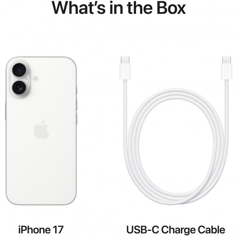 Smartphone Apple iPhone 17, 256 GB, 5G, Λευκό