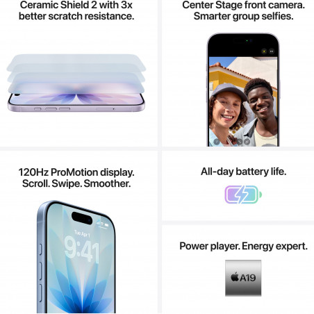 Smartphone Apple iPhone 17, 512 GB, 5G, Μαύρο