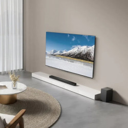 Soundbar TCL Q65HE, 580 W, 123,5 cm, Dolby Atmos & DTS-X, σειρά Q, Wi-Fi, LED, ασύρματη, Μαύρο