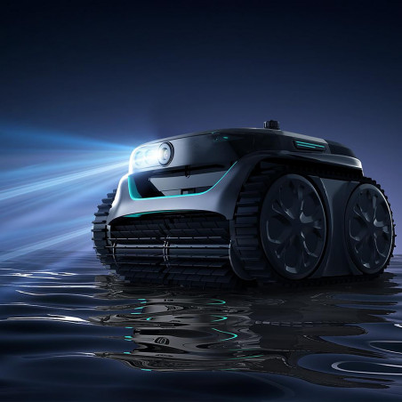 Ασύρματο ρομπότ πισίνας Wybot C2 Pro Vision, 65 W, 180 λεπτά, 200 τ.μ., κάμερα AI, διπλό σύστημα φιλτραρίσματος, αυτόνομες λειτουργίες, μαύρο