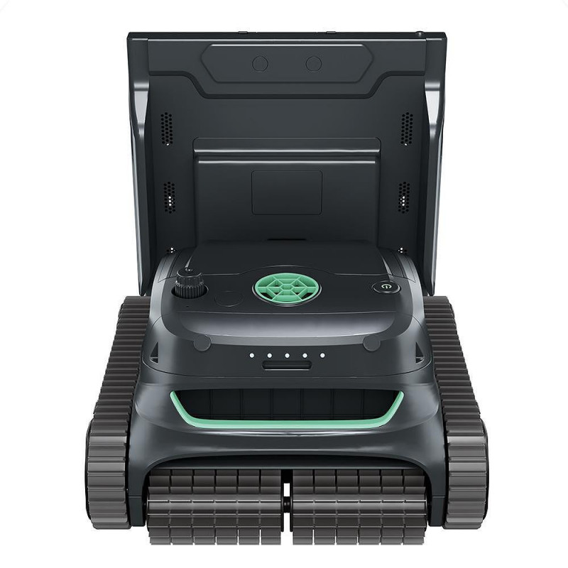 Ασύρματο ρομπότ πισίνας Wybot S2 Pro, 91 W, 210 λεπτά, 300 τ.μ., Διπλό σύστημα φιλτραρίσματος, Σταθμός φόρτισης, Γυροσκόπιο, Μαύρο