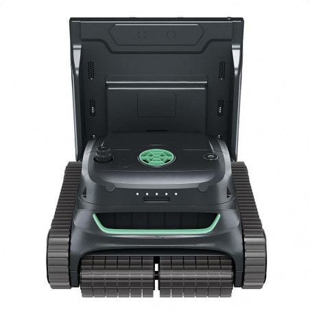 Ασύρματο ρομπότ πισίνας Wybot S2 Pro, 91 W, 210 λεπτά, 300 τ.μ., Διπλό σύστημα φιλτραρίσματος, Σταθμός φόρτισης, Γυροσκόπιο, Μαύρο