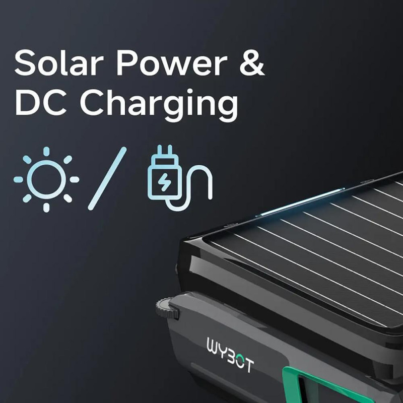 Σκίμερ για τον καθαρισμό της επιφάνειας του νερού σε πισίνες Wybot F1, Ηλιακή / DC φόρτιση, Έως 8 ώρες, 7 λίτρα, Εφαρμογή για κινητά, Μαύρο