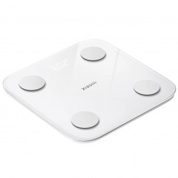 Ψηφιακή έξυπνη ζυγαριά Xiaomi Body Composition Scale S400, έως 150 κιλά, Bluetooth, μέτρηση καρδιακού ρυθμού, λειτουργία για μωρά, λευκό/γκρι