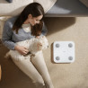 Ψηφιακή έξυπνη ζυγαριά Xiaomi Body Composition Scale S400, έως 150 κιλά, Bluetooth, μέτρηση καρδιακού ρυθμού, λειτουργία για μωρά, λευκό/γκρι