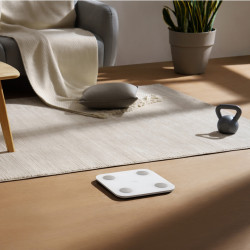 Ψηφιακή έξυπνη ζυγαριά Xiaomi Body Composition Scale S400, έως 150 κιλά, Bluetooth, μέτρηση καρδιακού ρυθμού, λειτουργία για μωρά, λευκό/γκρι