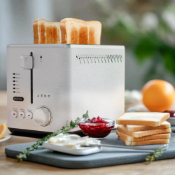 Τοστιέρα AENO ATS0003, 950 W, 6 τύποι ψωμιού, 7 επίπεδα ψησίματος, Προθέρμανση, Απόψυξη, LED, Ανοξείδωτο ατσάλι