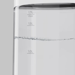 Ηλεκτρικός βραστήρας AENO AEK0005, 2200 W, 1,7 λίτρα, 40-100 °C, βάση 360°, STRIX, οθόνη LED, φίλτρο, λευκό