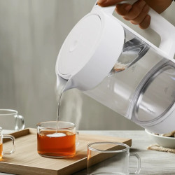 Ηλεκτρικός βραστήρας AENO AEK0005, 2200 W, 1,7 λίτρα, 40-100 °C, βάση 360°, STRIX, οθόνη LED, φίλτρο, λευκό