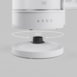 Ηλεκτρικός βραστήρας AENO AEK0005, 2200 W, 1,7 λίτρα, 40-100 °C, βάση 360°, STRIX, οθόνη LED, φίλτρο, λευκό
