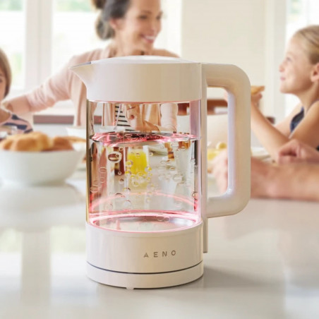 Ηλεκτρικός βραστήρας AENO AEK0005, 2200 W, 1,7 λίτρα, 40-100 °C, βάση 360°, STRIX, οθόνη LED, φίλτρο, λευκό