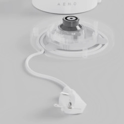 Ηλεκτρικός βραστήρας AENO AEK0005, 2200 W, 1,7 λίτρα, 40-100 °C, βάση 360°, STRIX, οθόνη LED, φίλτρο, λευκό