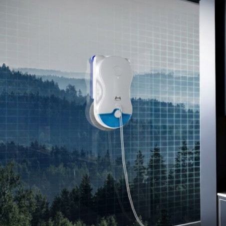 Ρομπότ καθαρισμού παραθύρων HUTT 10, 6500 Pa, 55 N, 60 m², NAM 7.0, UPS, Διπλά ακροφύσια, Λευκό