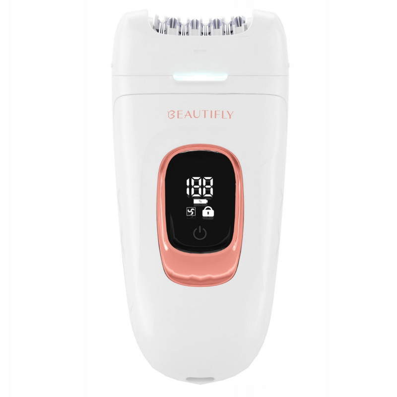 Αποτριχωτική συσκευή 3 σε 1 MultiSmooth Epil, 60 λεπτά, 2 ταχύτητες, Υγρή/ξηρή χρήση, οθόνη LCD, USB-C/A, Λευκό/χρυσό