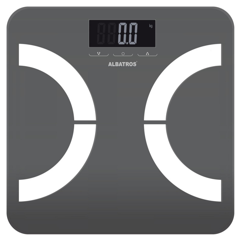 Ζυγός-αναλυτής Albatros Body Planner, έως 180 kg, BIA, LED, kg/lb/st, γκρι