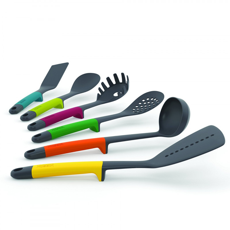 Σετ μαγειρικών σκευών Joseph Joseph 10118 Elevate™, 7 τεμάχια, 200 °C, χωρίς BPA, βάση στήριξης, πολύχρωμο