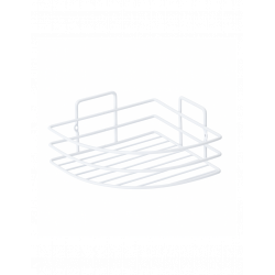 Ράφι μπάνιου Metalife DB-715, 18x18x8 cm, Γωνιακό, Λευκό