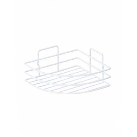 Ράφι μπάνιου Metalife DB-715, 18x18x8 cm, Γωνιακό, Λευκό