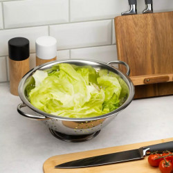 Σουρωτήρι με λαβές Kinghoff KH 1238, 28 εκ., από ανοξείδωτο ατσάλι