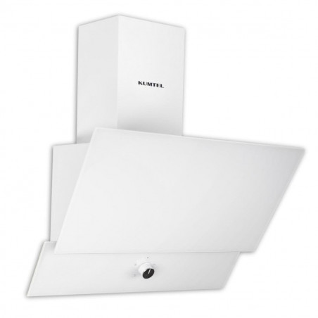 Απορροφητήρας Kumtel DA6-830-A0A, 650 m³/h, 60 cm, 3 ταχύτητες, Μηχανικός έλεγχος, Γυάλινο πάνελ, Φωτισμός LED, Λευκό