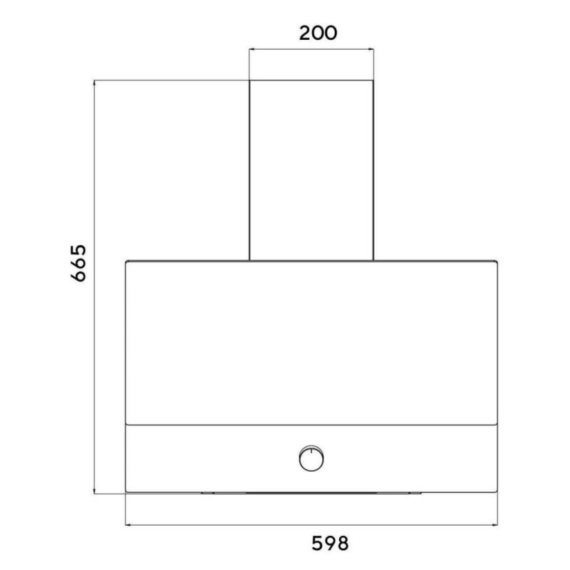 Απορροφητήρας Kumtel DA6-830-A0A, 650 m³/h, 60 cm, 3 ταχύτητες, Μηχανικός έλεγχος, Γυάλινο πάνελ, Φωτισμός LED, Λευκό