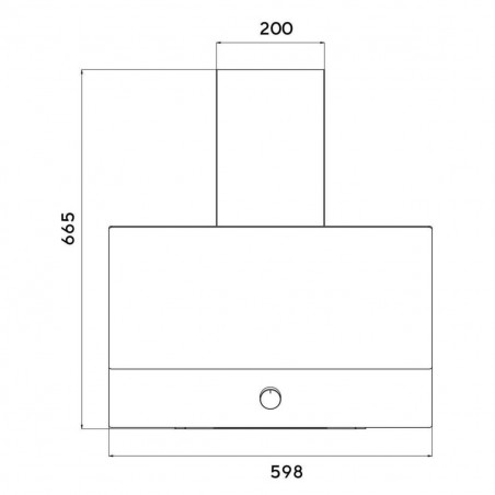 Απορροφητήρας Kumtel DA6-830-A0A, 650 m³/h, 60 cm, 3 ταχύτητες, Μηχανικός έλεγχος, Γυάλινο πάνελ, Φωτισμός LED, Λευκό