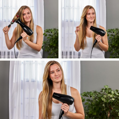 Στεγνωτήρας μαλλιών Remington Power Dry Ionic D3198, 2200 W, 2 ταχύτητες, 3 θερμοκρασίες, ιονισμός, μαύρο